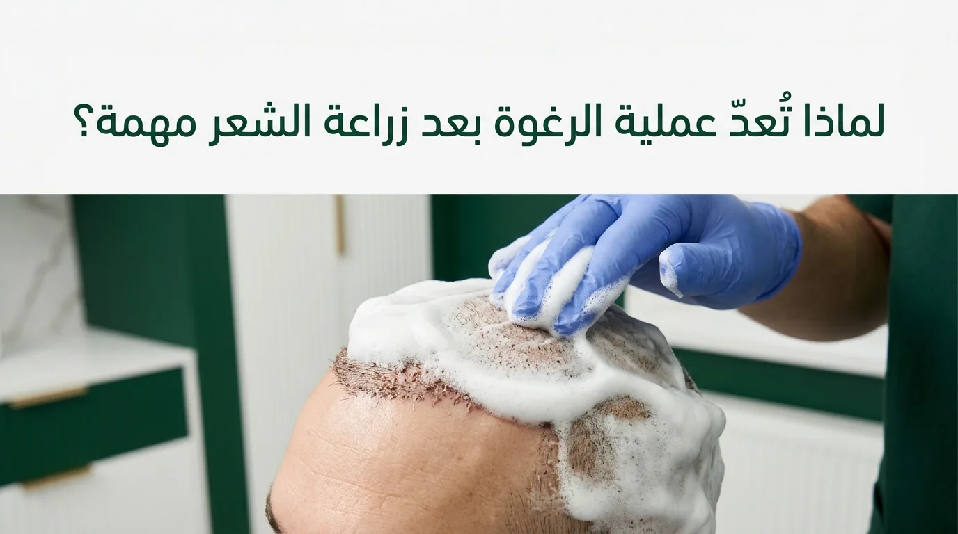 لماذا تُعدّ عملية الرغوة بعد زراعة الشعر مهمة؟